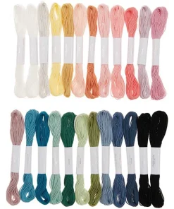 Fil à broder – Set de 24 fils Pastel