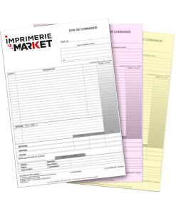 Carnet bon de commande 3 feuillets