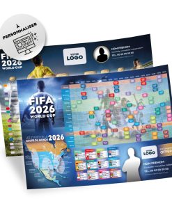 Calendrier Coupe du Monde 2026 personnalisé – Modèle C