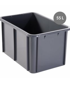Bac rectangulaire 55 L – gris