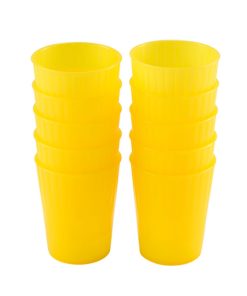 Gobelets 22 cl – lot de 10 – jaune