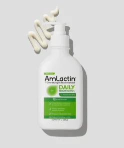 Lotion quotidienne AMLACTIN nourrissante  avec 12 % d&rsquo;acide lactique