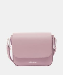 Salut.salut – Sac besace Rounded en cuir violet
