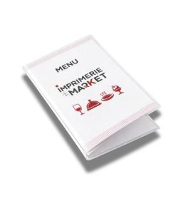 Impression Menu de Restaurant Plastifié 4 Pages (2 Volets) A5