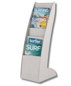 Présentoir brochures A4 avec ses 6 cases de grande capacité