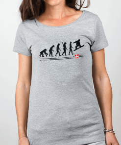 T-SHIRT FEMME : EVOLUTION SNOW
