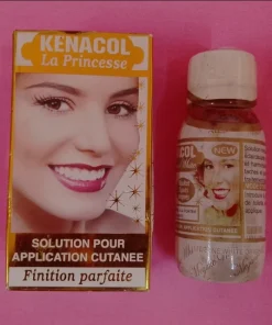 Solution pour application cutanée KENACOL la princsse résultat 3 jours propres 100% rapide visible