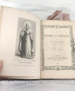 Ancien livre « La Femme Studieuse » par Mgr Dupanloup daté de 1895