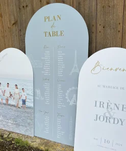 Panneau plan de table sur-mesure