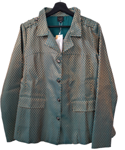Veste LO NEEL en soie verte, taille S